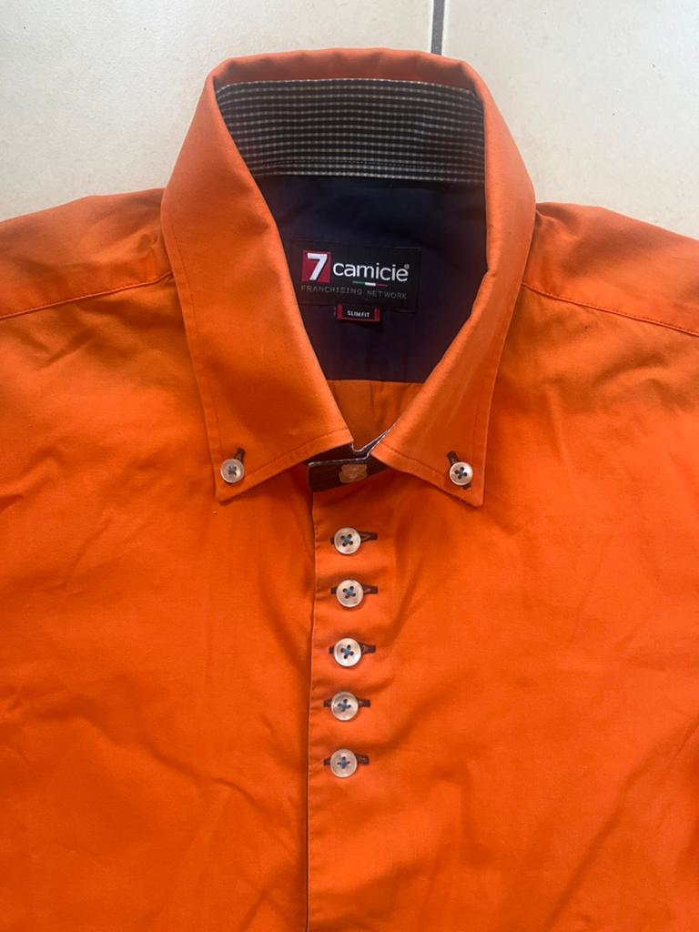 7camicie-medium, Ophalen, Zo goed als nieuw, Oranje