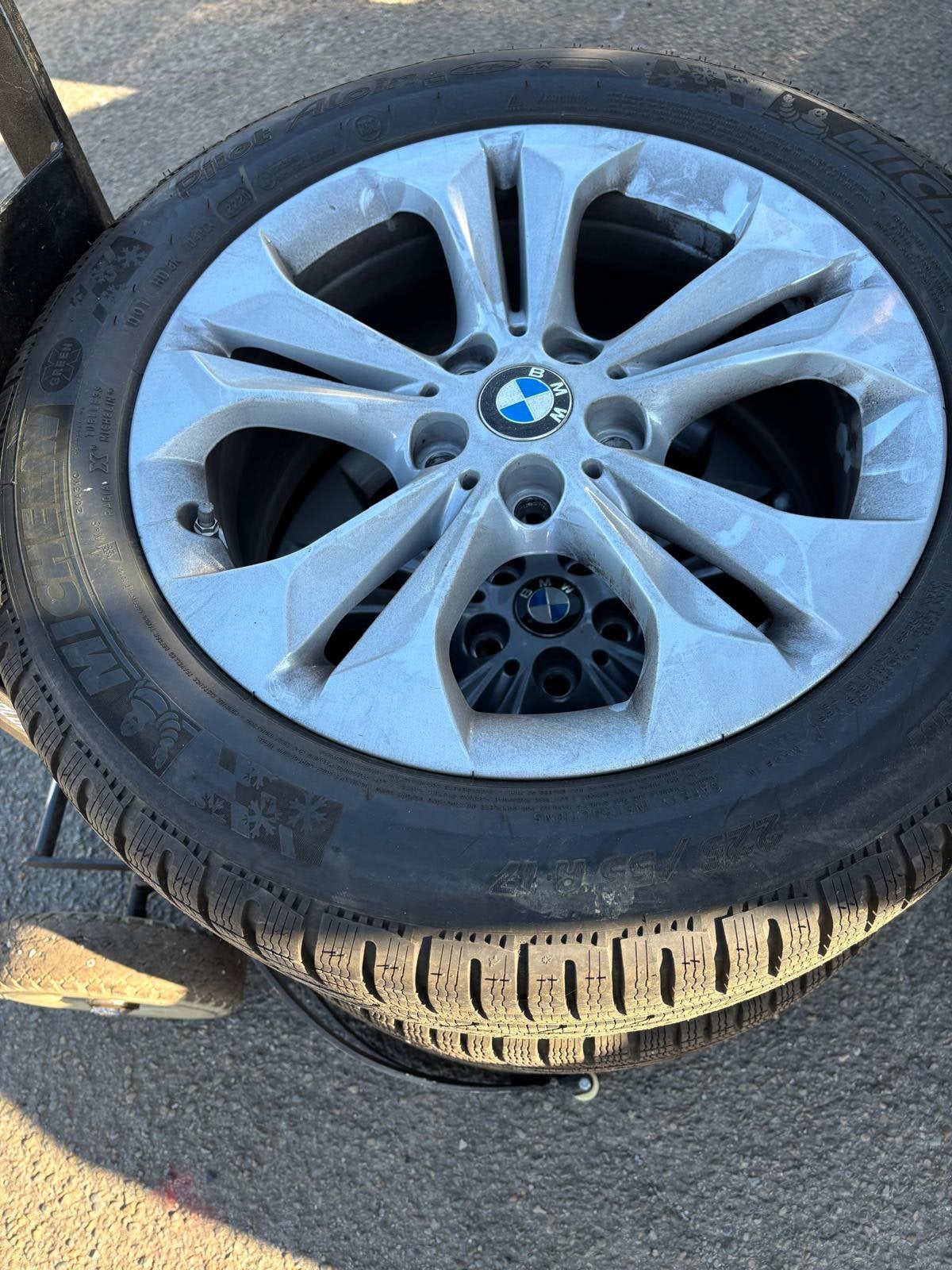 BMW X1 winterbandenset, Ophalen, Gebruikt, 16 inch, Banden en Velgen