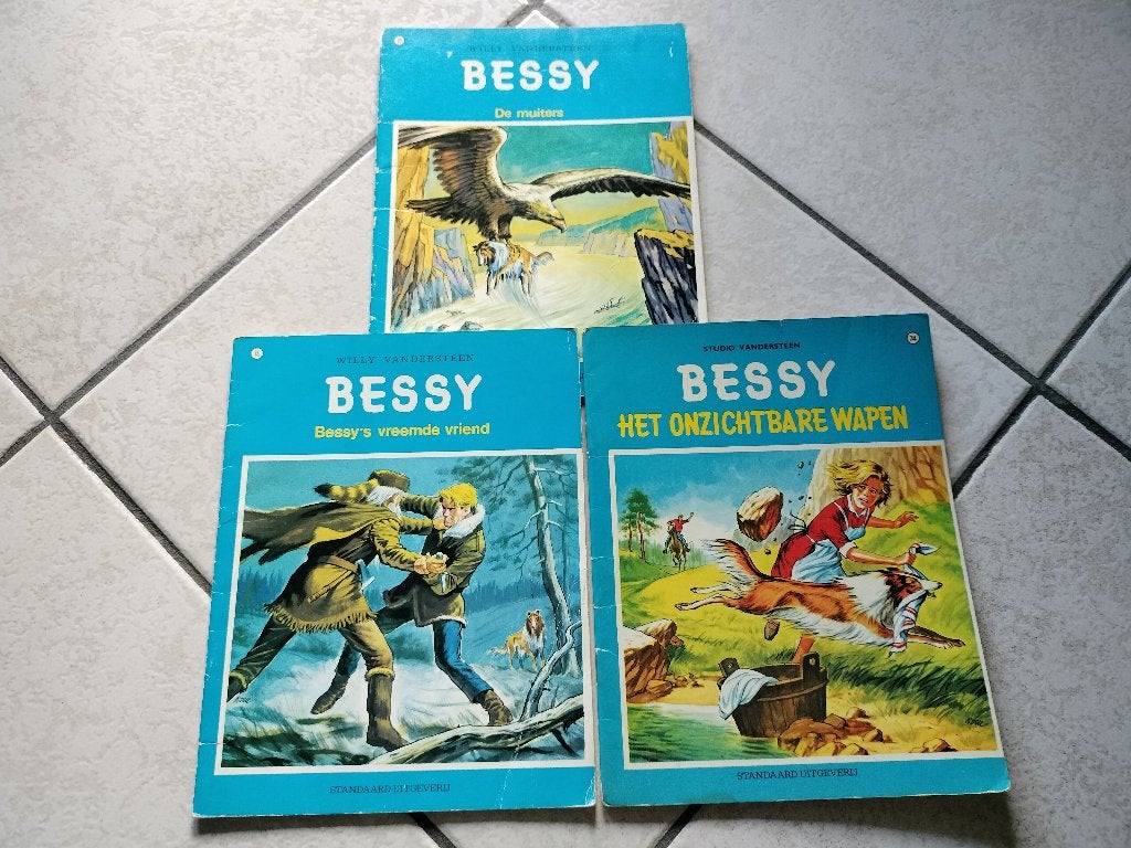 Strips Bessy 73 - 74 - 75, Gelezen, Willy Vandersteen, Ophalen of Verzenden, Meerdere stripboeken