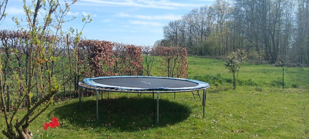 Ronde trampoline met veiligheidsnet (diameter 3,60m), Enlèvement, Utilisé