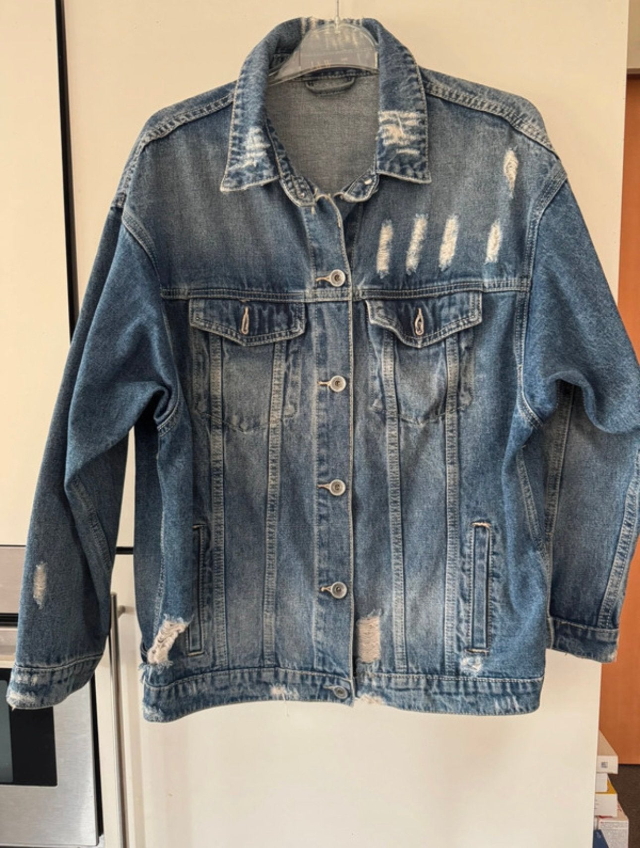 Jeansvest voor dames, Kleding | Dames, Ophalen of Verzenden, Zo goed als nieuw, Maat 42/44 (L), Blauw