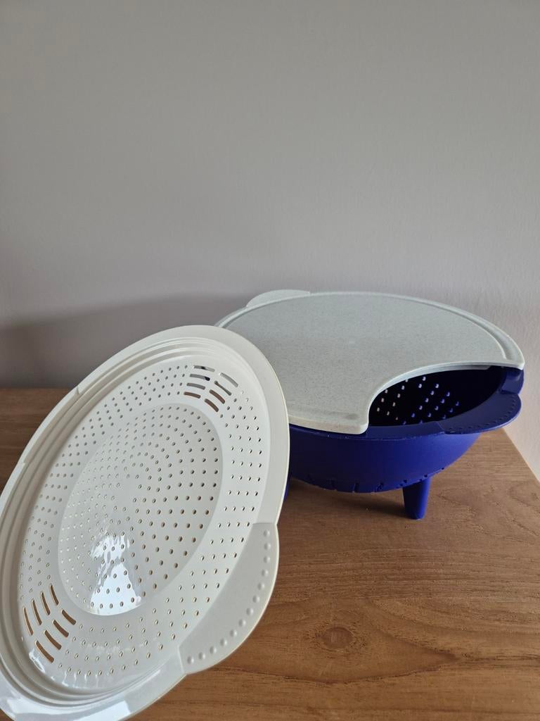 Tupperware vergiet met snijplank, Ophalen