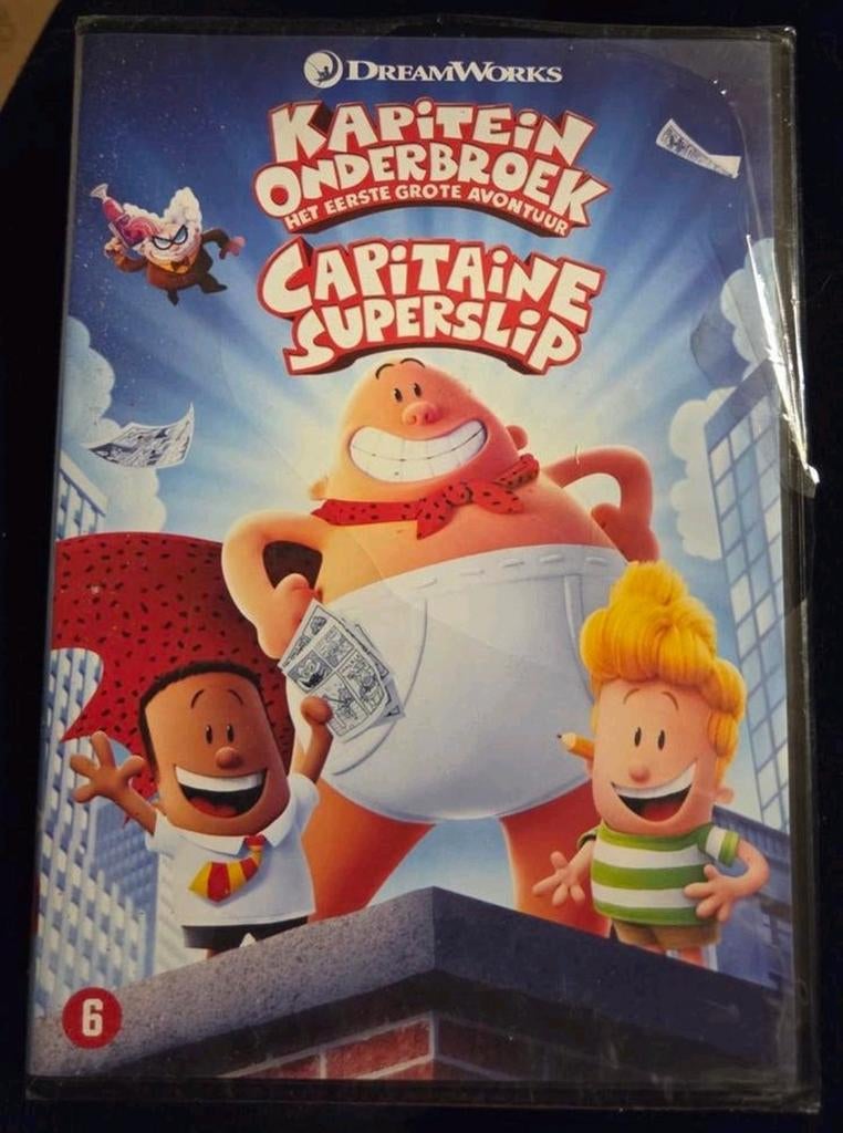 Kapitein Onderbroek  - Dvd  (nieuw), Cd's en Dvd's, Dvd's | Tekenfilms en Animatie, Nieuw in verpakking, Alle leeftijden, Ophalen of Verzenden