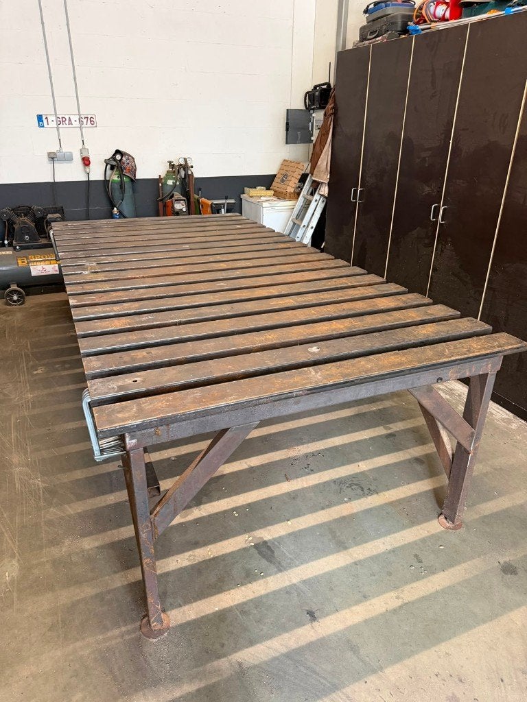 Lastafel 3m. x 1.5m., Doe-het-zelf en Bouw, Ophalen, Gebruikt, 120 tot 170 cm