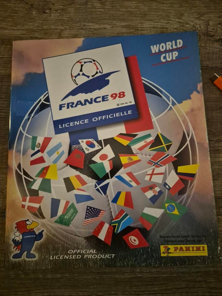 Panini Leeg album 1998 worldcup wk 98, Envoi