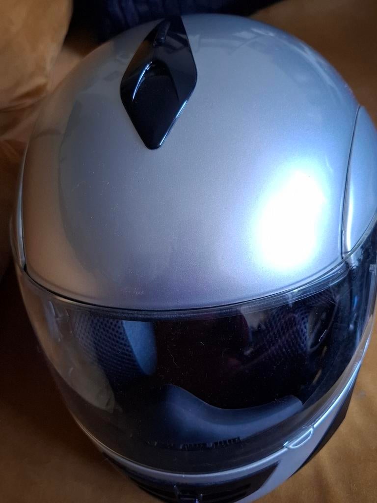 Casque de moto b-square gris en excellent état taille xs, Enlèvement