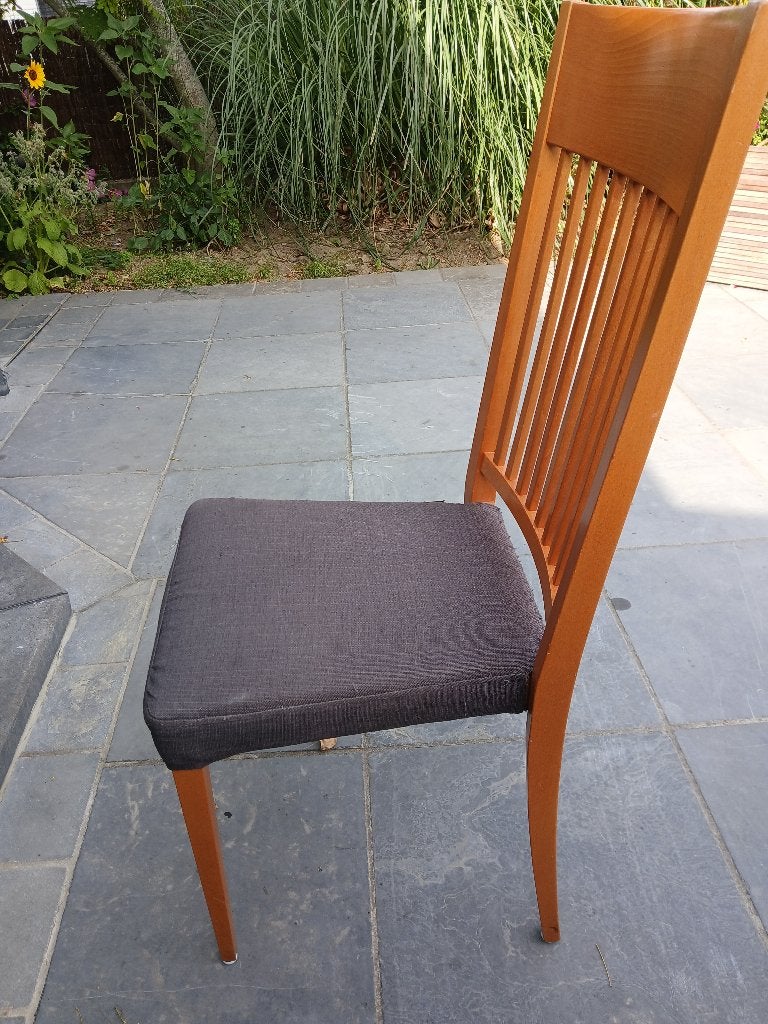 6 stoelen, Huis en Inrichting, Ophalen, Gebruikt, Blauw, Vijf, Zes of meer stoelen