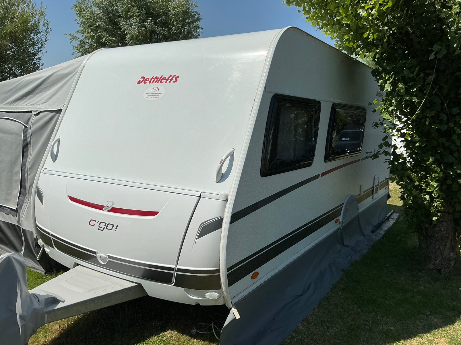 Dethleffs C’Go 495 QSK (2019), Treinzit, Particulier, Dwarsbed, Kachel