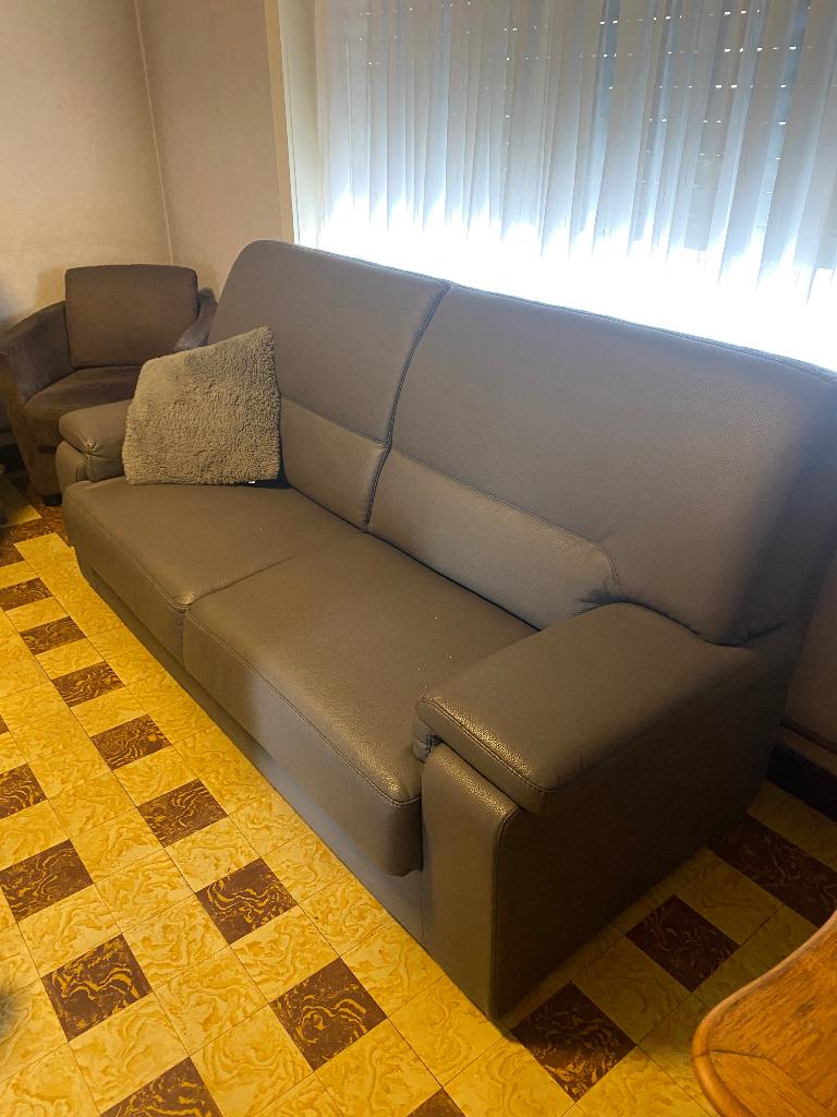 Zitbank lederlook, 200 à 250 cm, Banc droit, Comme neuf, Enlèvement