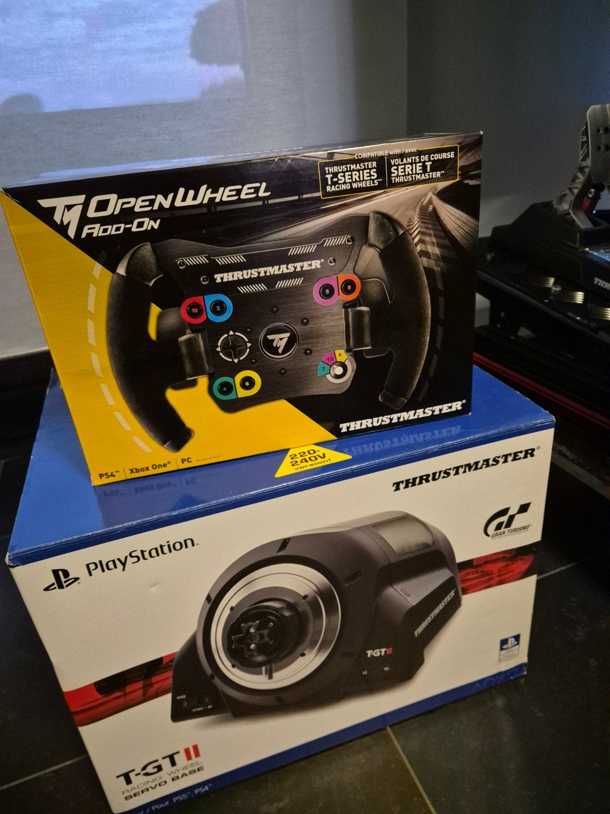 thrustmaster tgt2/open wheel add on, Ophalen, Zo goed als nieuw, Stuur of Pedalen, PlayStation 5