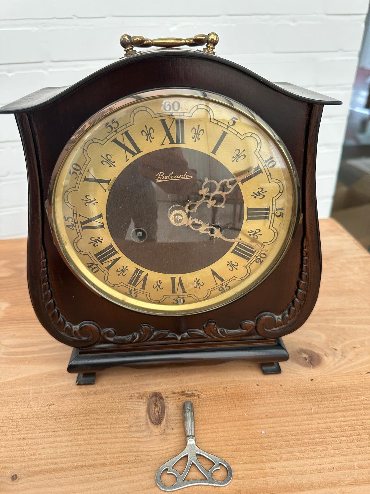 Belcanto oude antieke klok in goede staat!, Antiquités & Art, Antiquités | Horloges, Enlèvement