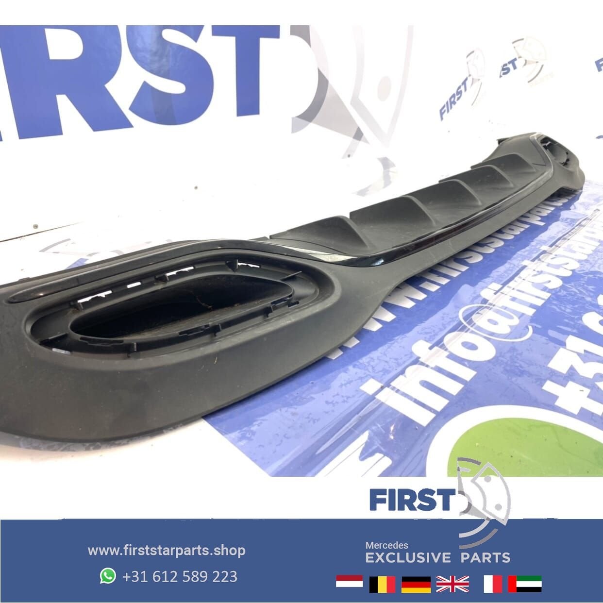W177 AMG DIFFUSER ZWART SPOILER 2018-2022 A KLASSE origineel, Utilisé, -, -, Enlèvement ou Envoi