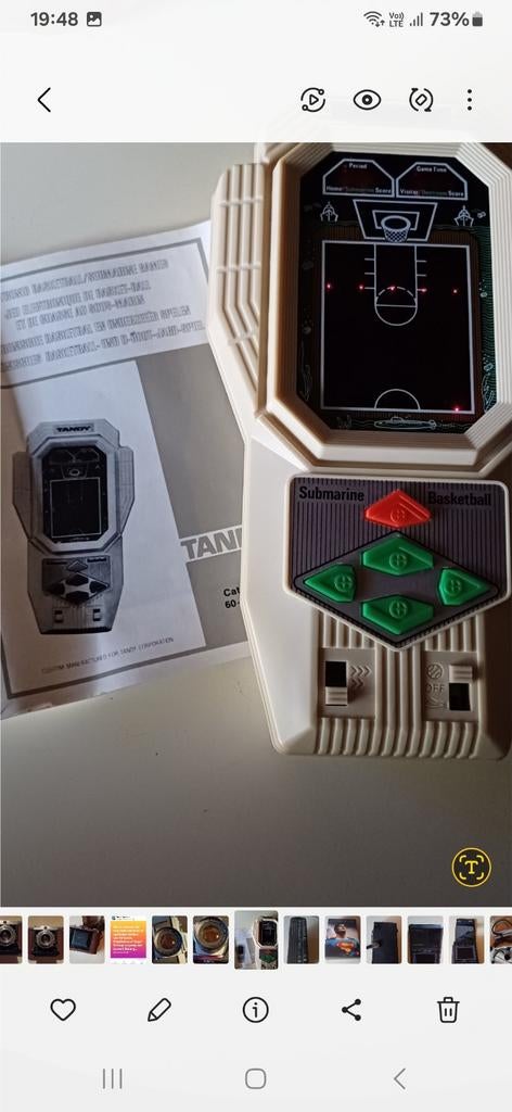 Tandy submarine/basketbal spel (jaren 80), Games en Spelcomputers, Ophalen of Verzenden