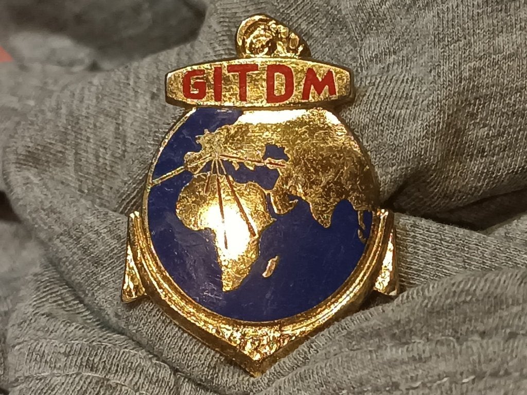 insigne GITDM coloniale - Frankrijk, Ophalen of Verzenden, Landmacht, Embleem of Badge