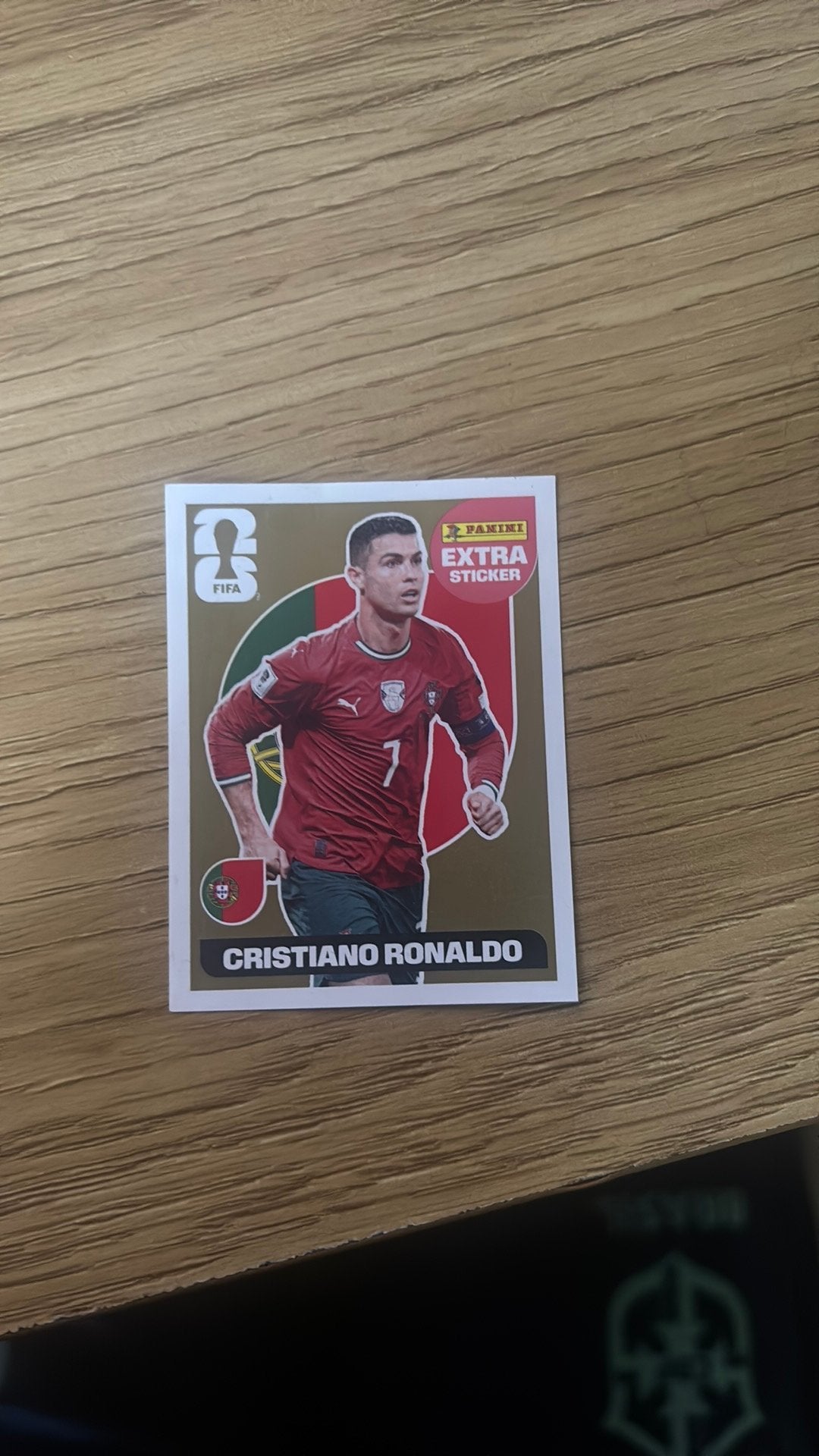 Extra sticker ronaldo gold (panini 2026), Collections, Enlèvement ou Envoi, Comme neuf