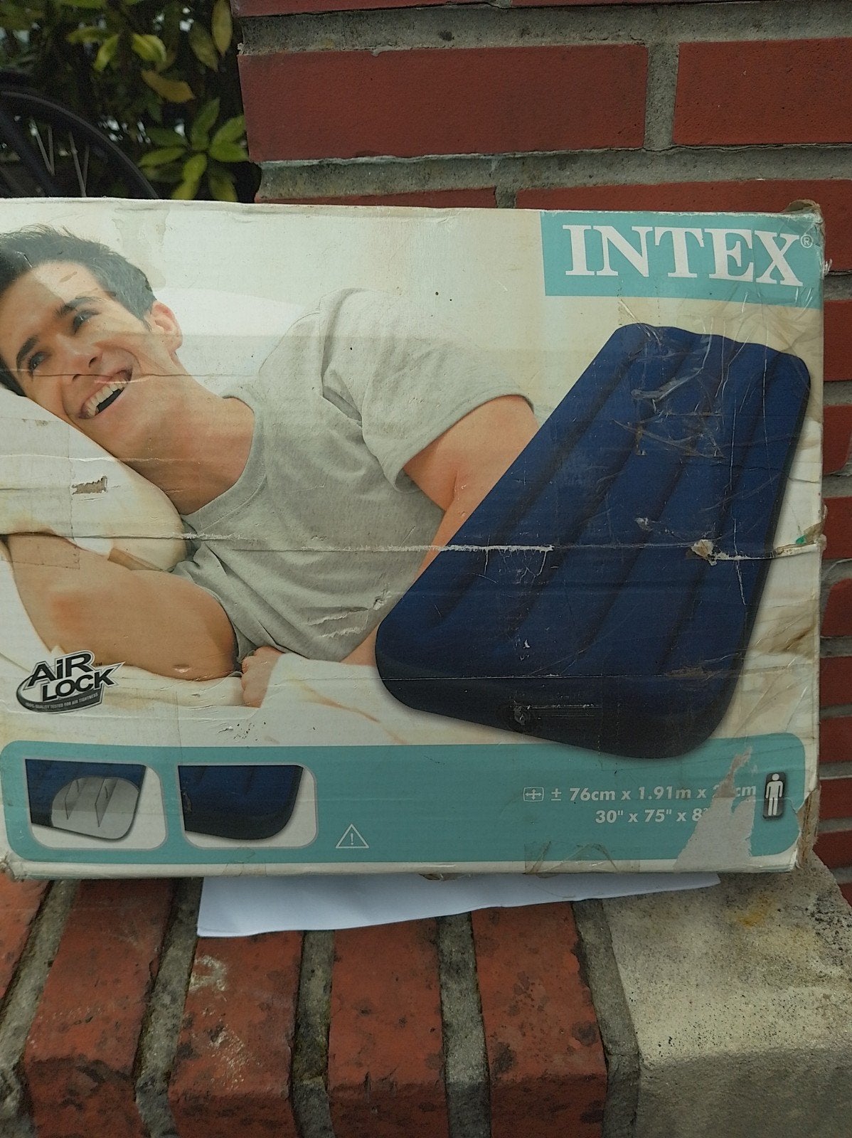 Opblaasbed intex, Ophalen, Gebruikt, 1-persoons
