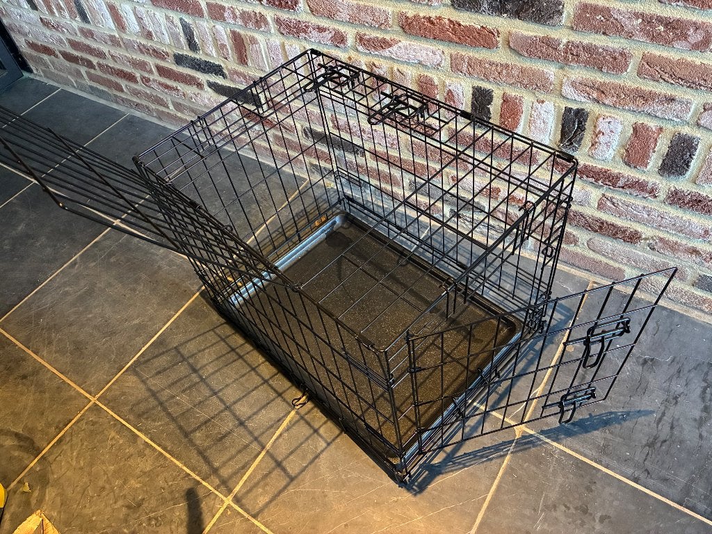 Hondenbench medium, Dieren en Toebehoren, Ophalen, Zo goed als nieuw