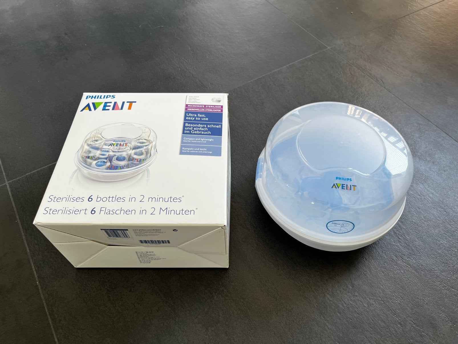 Philips Avent Microgolf Sterilisator, Ophalen of Verzenden, Zo goed als nieuw, Sterilisator, Philips Avent
