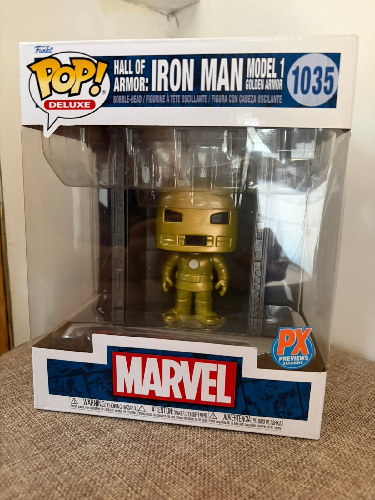 POP Iron Man Model 1 (Golden Armor) collection Hall of Arm., Enlèvement, Neuf