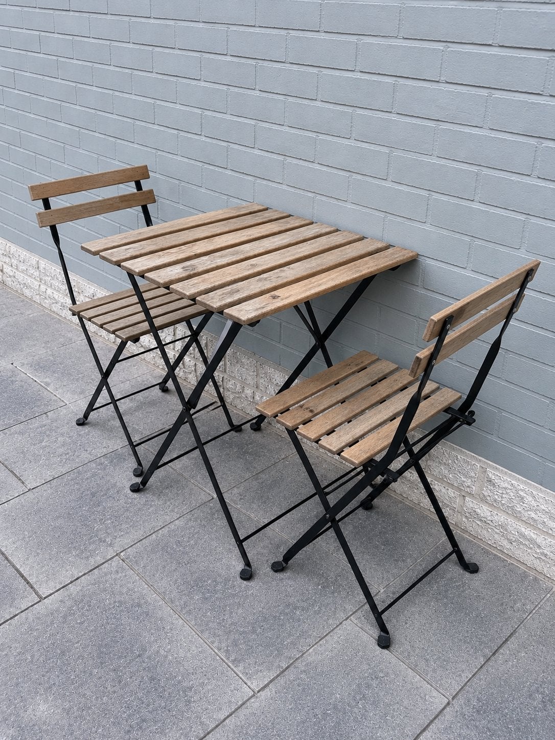 Table + 2 chaises IKEA (TARNO), Tuin en Terras, Tuinsets en Loungesets, Ophalen, Zo goed als nieuw, Hout