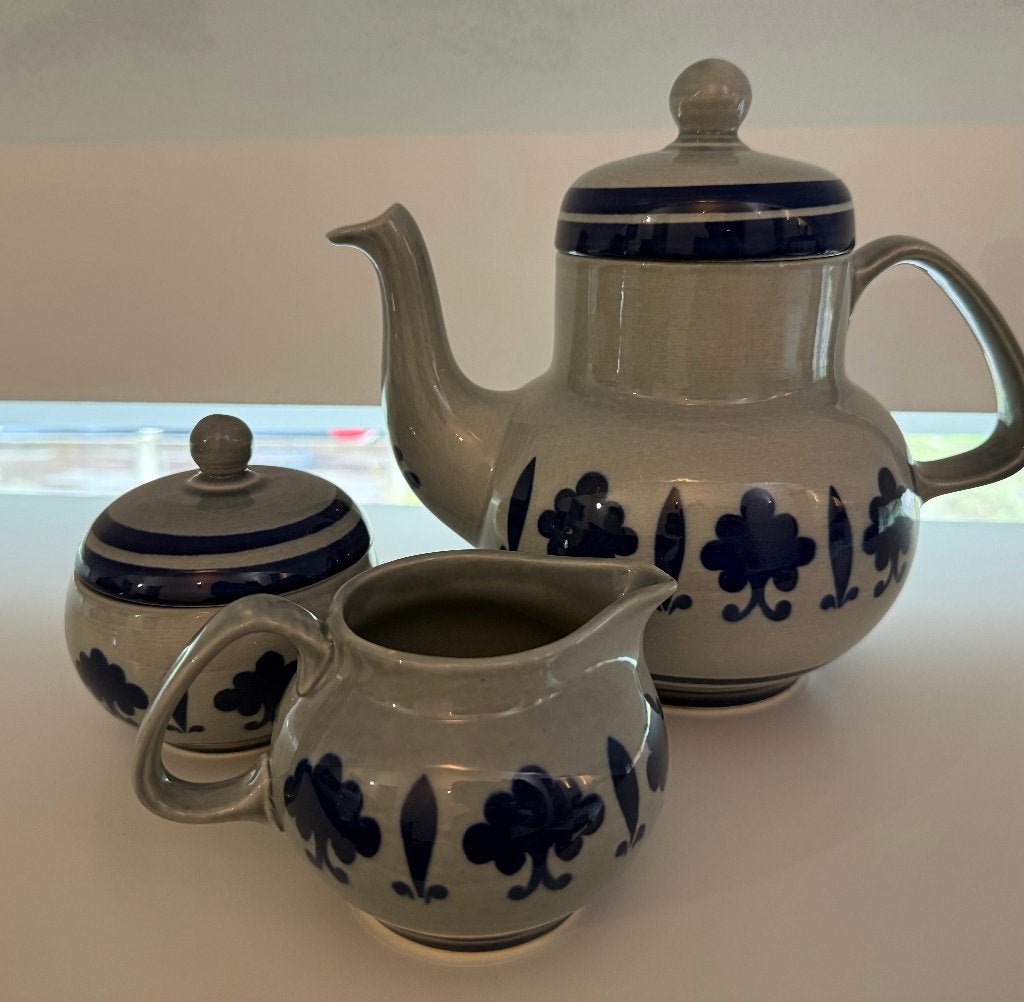 Vintage Boch Frères La Louvière koffie-/theeservies, Antiek en Kunst, Ophalen