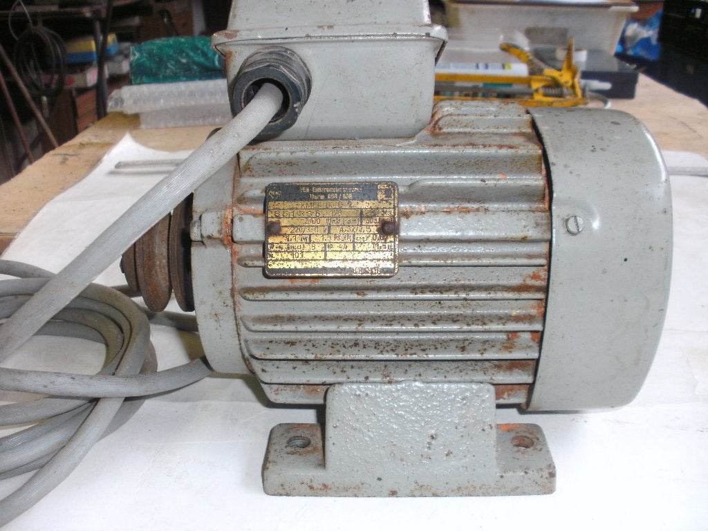 elektromotor 1,1kw 220/380v 2800t/m asje 19mm met spie, Bricolage & Construction, Moteurs, Enlèvement, Utilisé, Moteur électrique