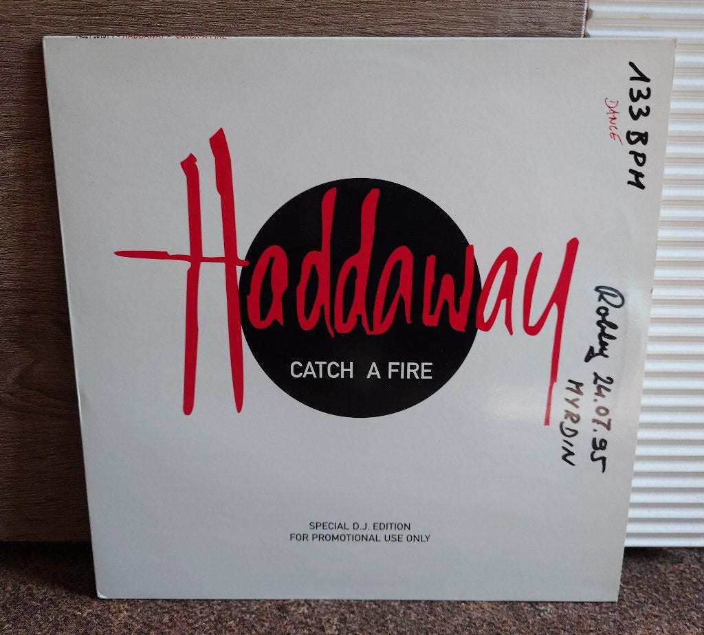 Haddaway – Catch A Fire (12'' Limited DJ Promo), Cd's en Dvd's, Vinyl | Dance en House, Verzenden, Promo, Zo goed als nieuw, 12 inch