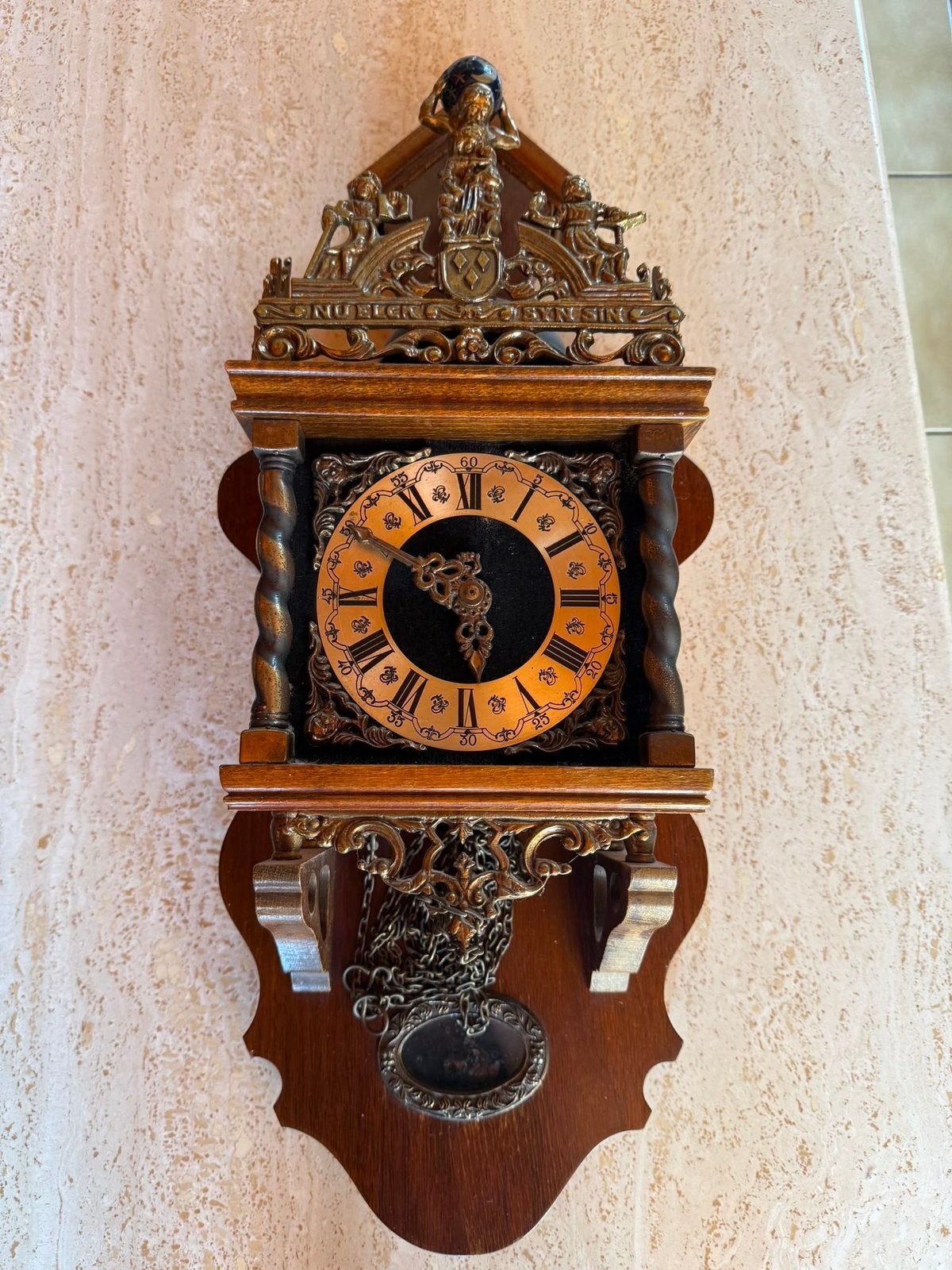 Authentieke Zaanse Wandklok (Warmink / Wuba), Antiek en Kunst, Ophalen