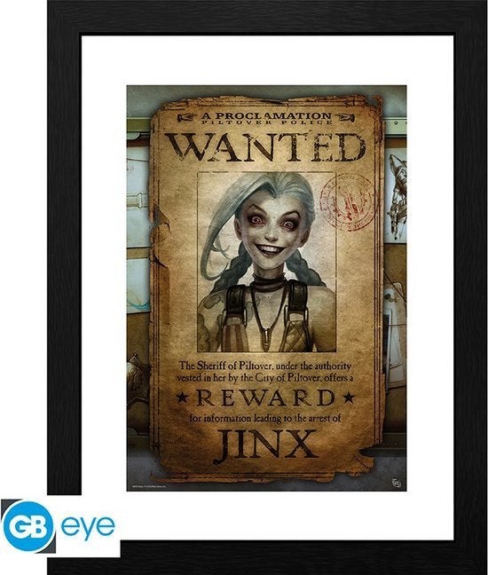 Collector Print met kader League of Legends, Verzamelen, Rechthoekig Staand, Met lijst, Nieuw, Ophalen of Verzenden