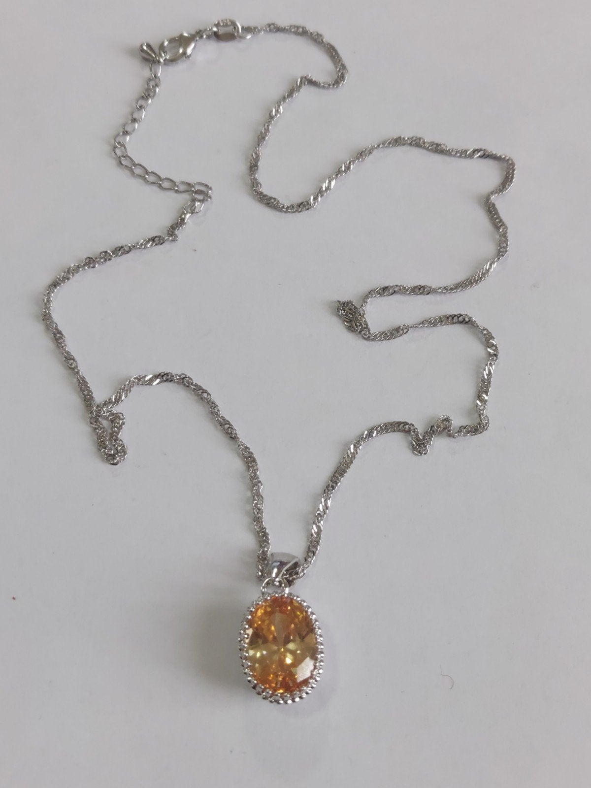 Zilver Ketting, Handtassen en Accessoires, Ophalen of Verzenden, Zo goed als nieuw, Zilver, Zilver