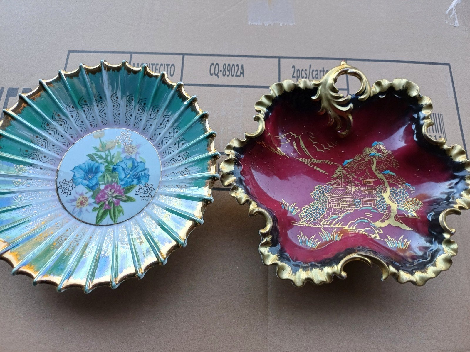 2 très beaux petits plats vintage, Enlèvement