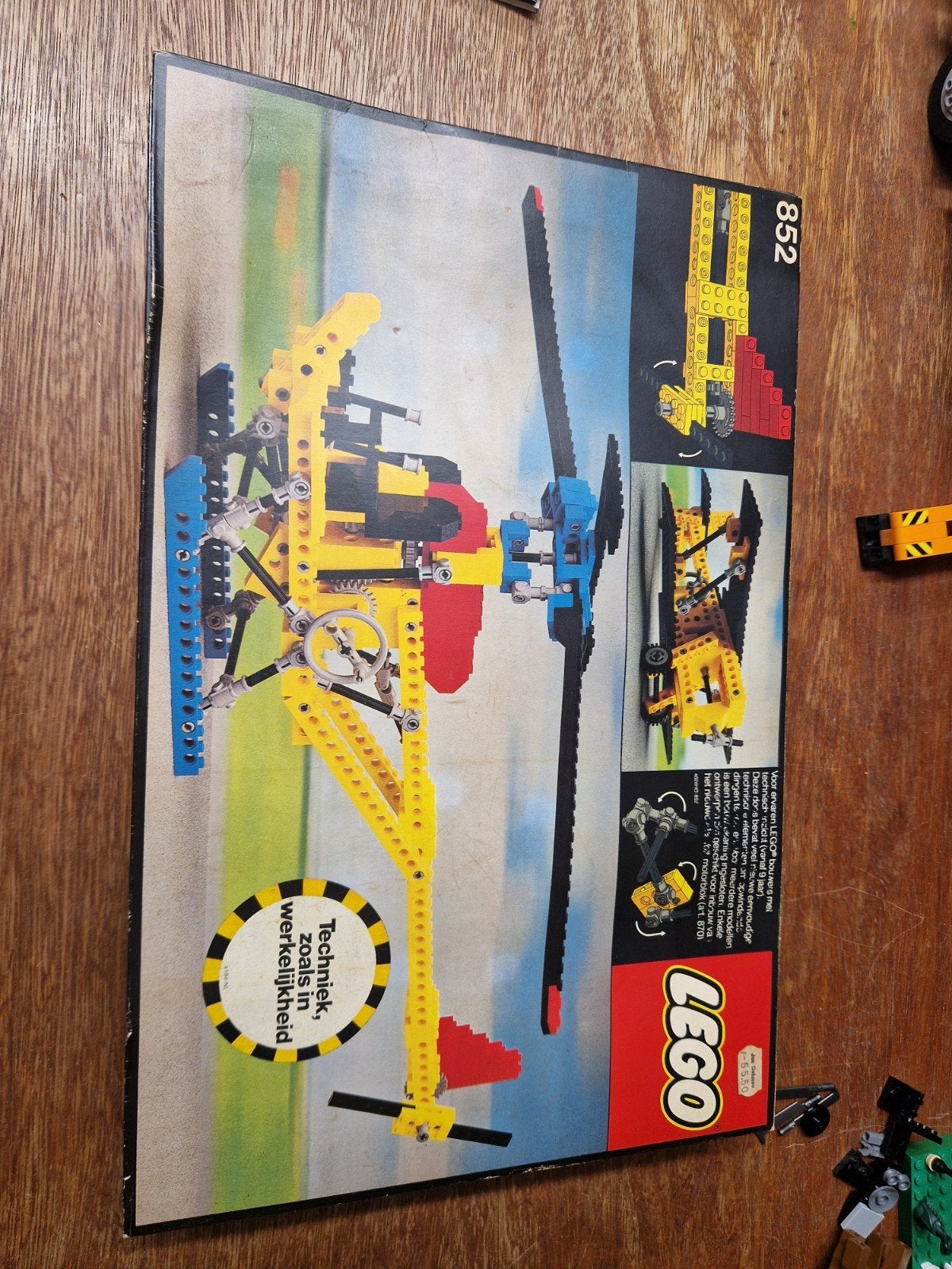 LEGO Technic set 852, Helikopte, Inclusief instructies, Lego, Ophalen of Verzenden, Technic