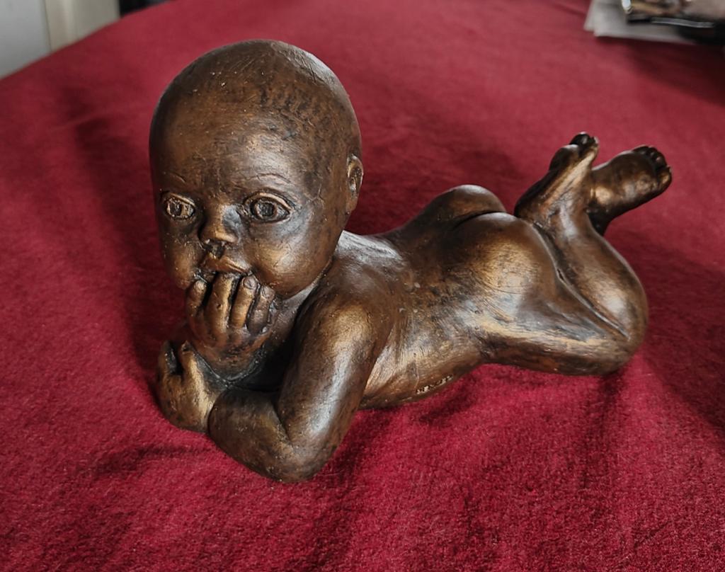Baby buik lig postuur Cash te betalen, af te halen, Antiek en Kunst, Ophalen