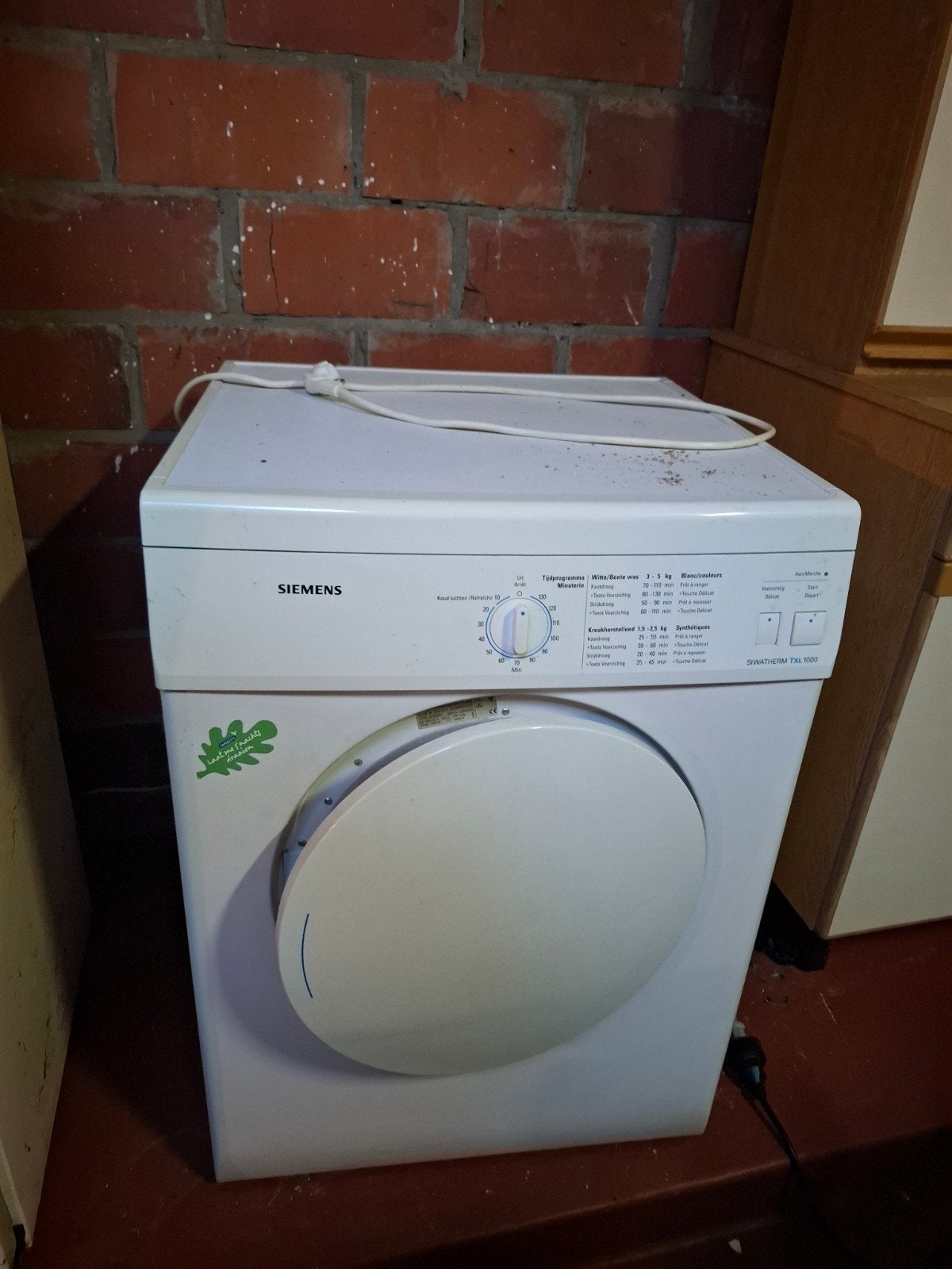 Siemens droogkast, Elektronische apparatuur, Ophalen, Gebruikt, Voorlader, Luchtafvoer