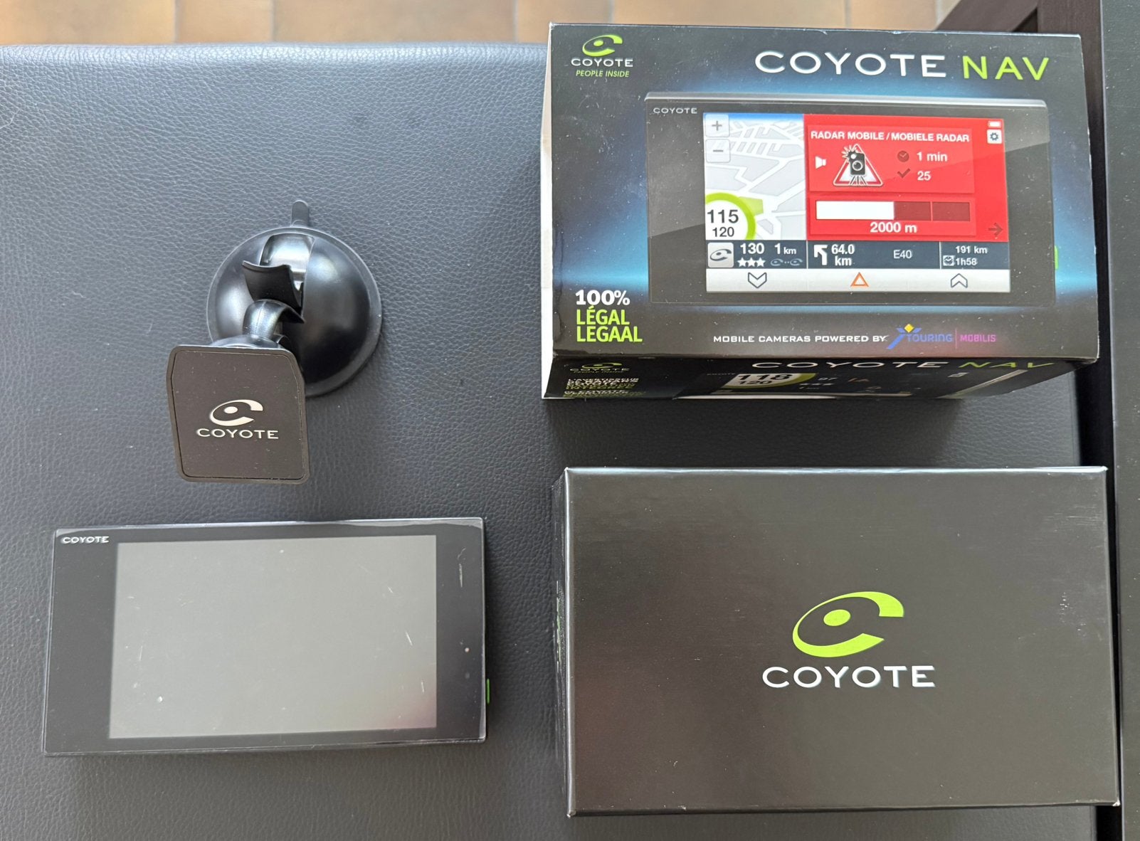 Coyote NAV GPS — compleet met originele doos en accessoires, Auto diversen, Autonavigatie, Ophalen of Verzenden, Zo goed als nieuw