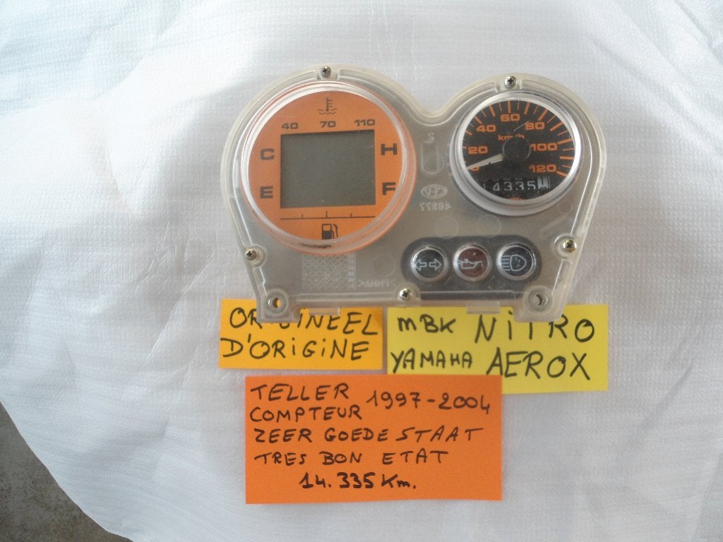 Mbk Nitro - Yamaha Aerox : compteur d'origine 1997-2004, Vélos & Vélomoteurs, Pièces de cyclomoteur | Scooters, Enlèvement, Comme neuf