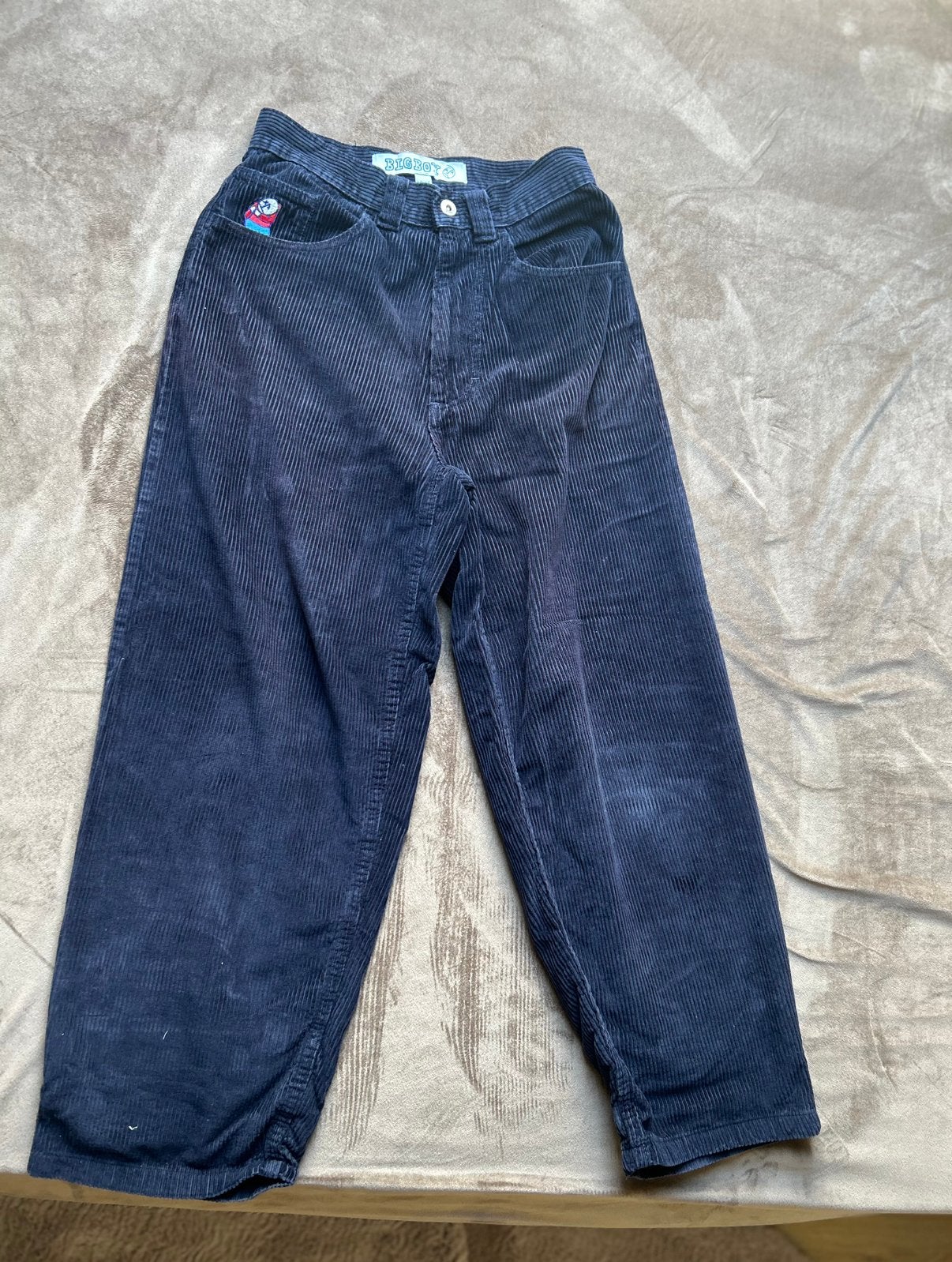 Polar Big Boy broek (oude logo), Ophalen, Gedragen, Blauw