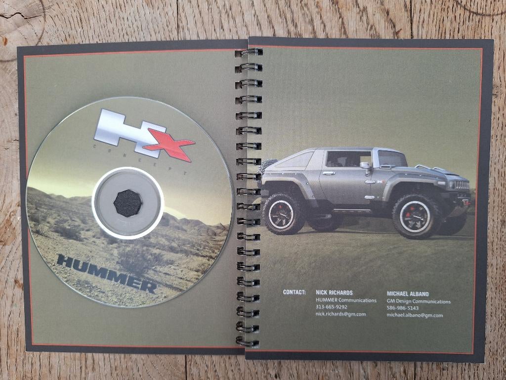 Hummer HX Concept 2007 brochure notitieboek, Ophalen of Verzenden, Zo goed als nieuw, Overige merken