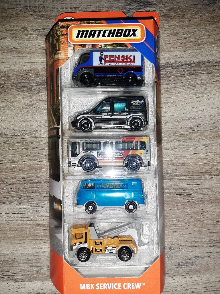 Matchbox 5-Pack Service Crew, Ophalen of Verzenden, Zo goed als nieuw, Auto