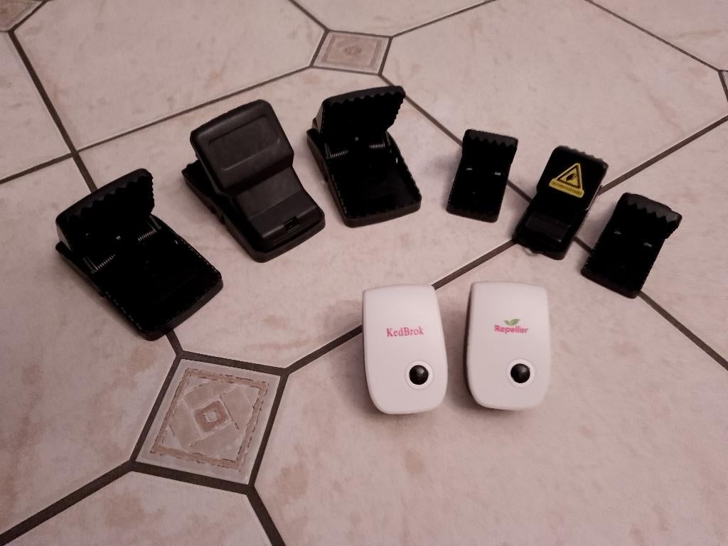 3 Attrapes souris réutilisable + ultrasons, Enlèvement