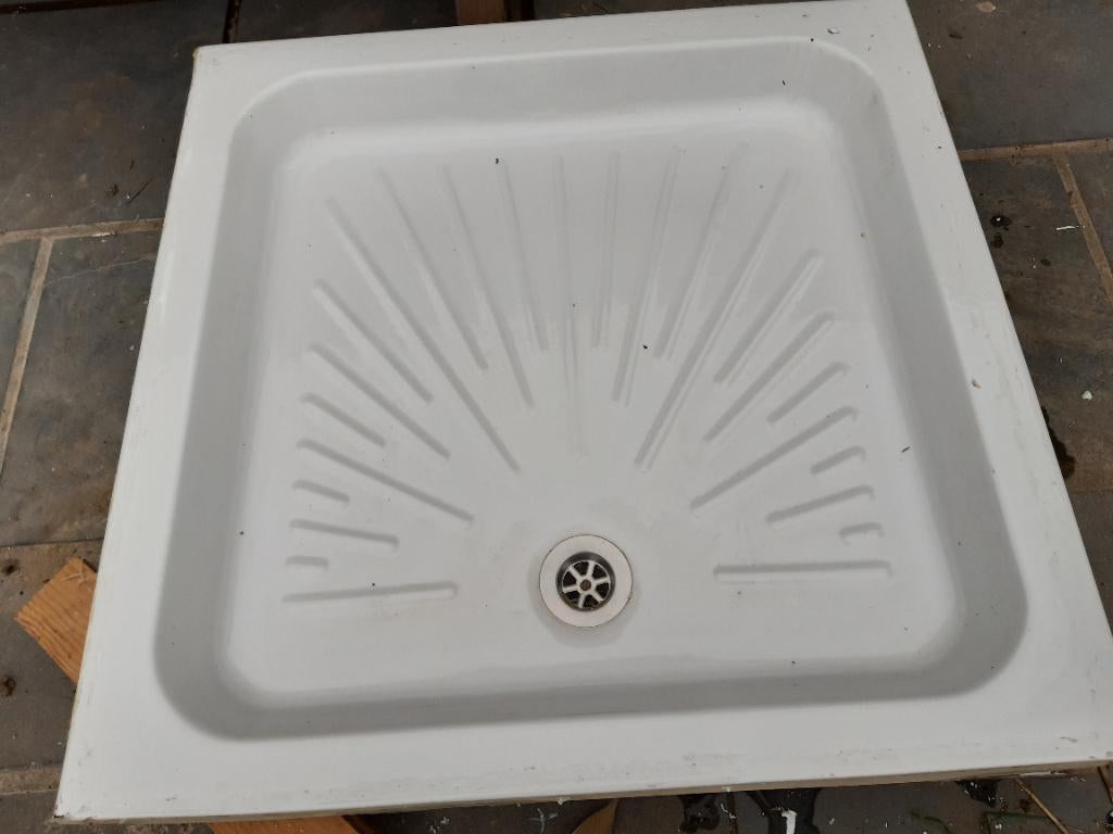 Bac de douche en grès, Bricolage & Construction, Sanitaire, Enlèvement, Comme neuf, Pierre, Douche