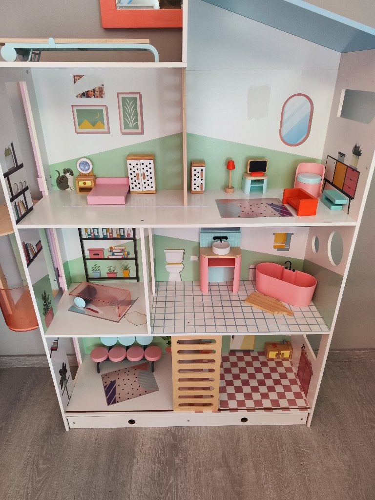 Maison de poupée XXL, Ophalen, Gebruikt, Popje