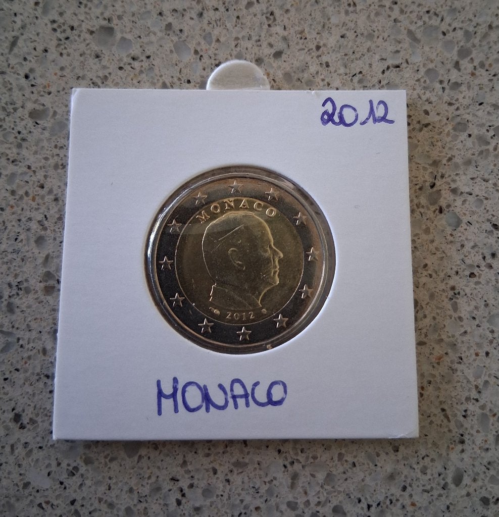 Monaco 2 euro munten circulatie, Postzegels en Munten, Ophalen of Verzenden, Monaco, 2 euro, Losse munt