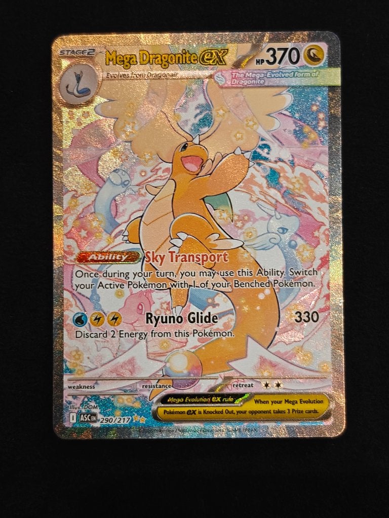 Méga Dragonite ex 290/217, Enlèvement ou Envoi, Neuf, Cartes en vrac, Foil