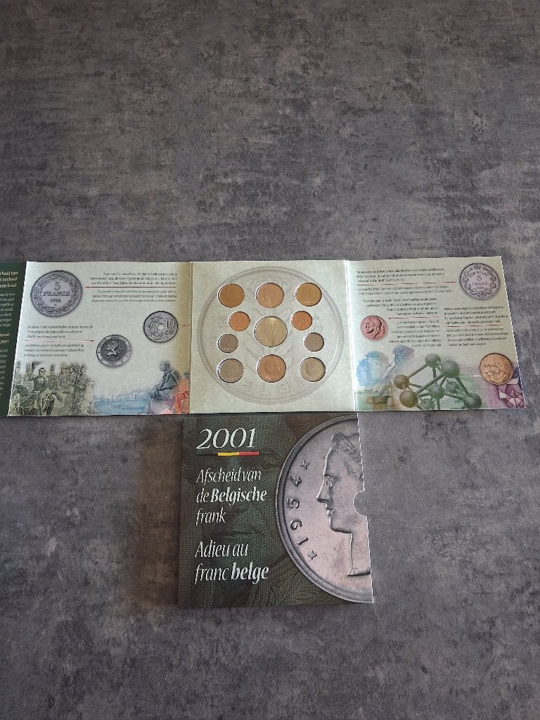 Set FDC Belgique 2001, Enlèvement