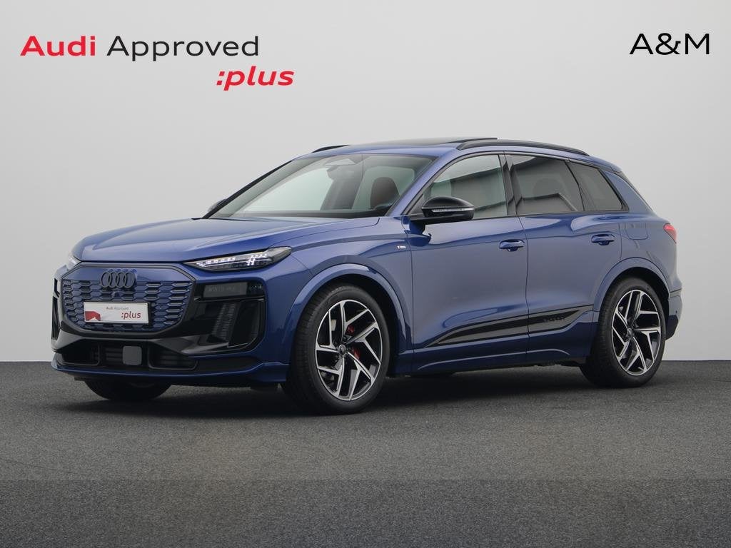 Audi Q6 e-tron Q6 e-Tron 100 kWh 55 Quattro Edition one blue, Auto's, Audi, Automaat, Lederen bekleding, Elektrisch, SUV of Terreinwagen