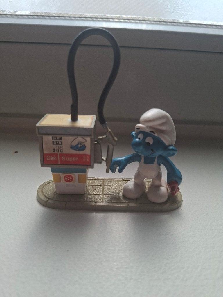 De Smurfen gasstation, Collections, Schtroumpfs, Enlèvement ou Envoi, Utilisé