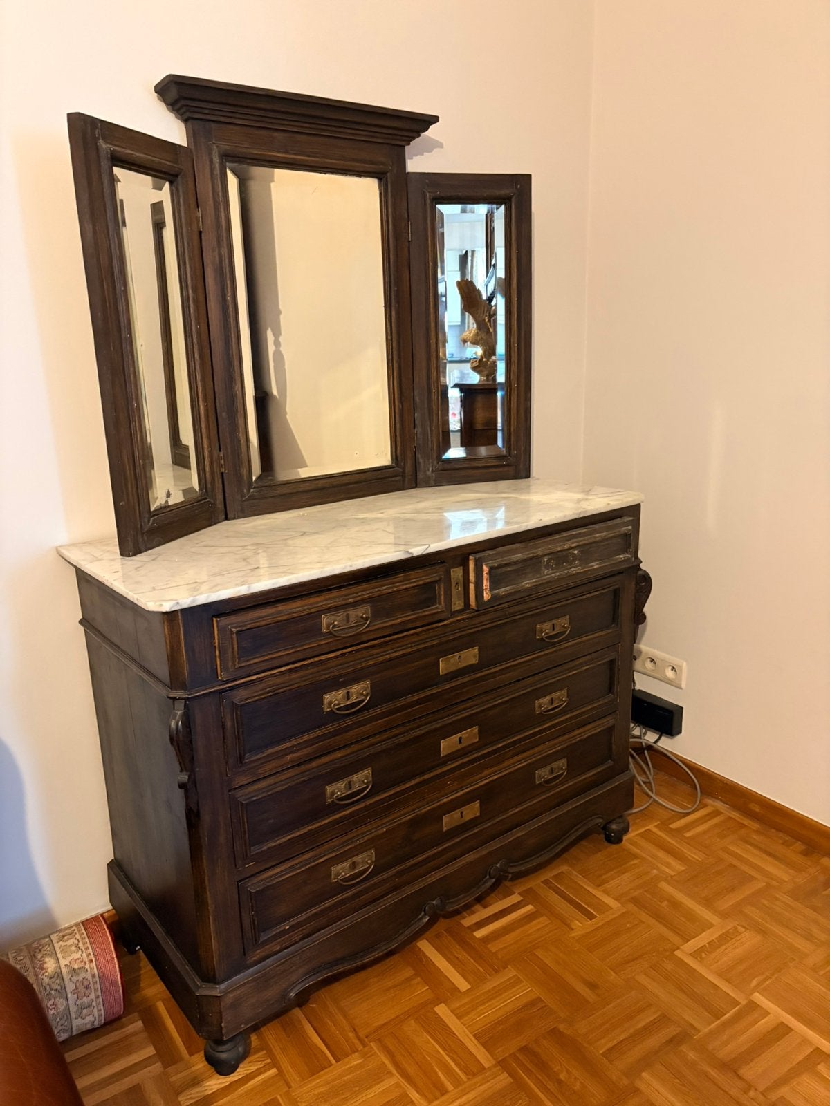 Antieke kaptafel, Antiek en Kunst, Ophalen