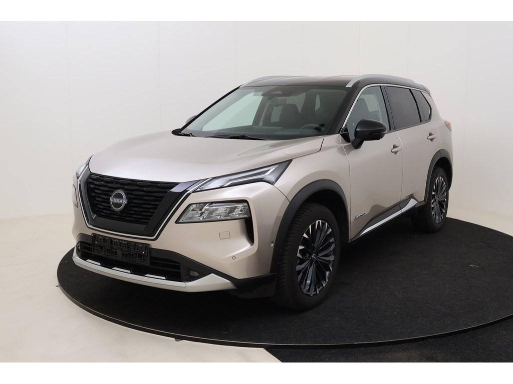 Nissan X-Trail Tekna 5pl 1.5 VC-T e-4ORCE 213 hp 4WD, Auto's, Automaat, Beige, Hybride Elektrisch/Benzine, SUV of Terreinwagen