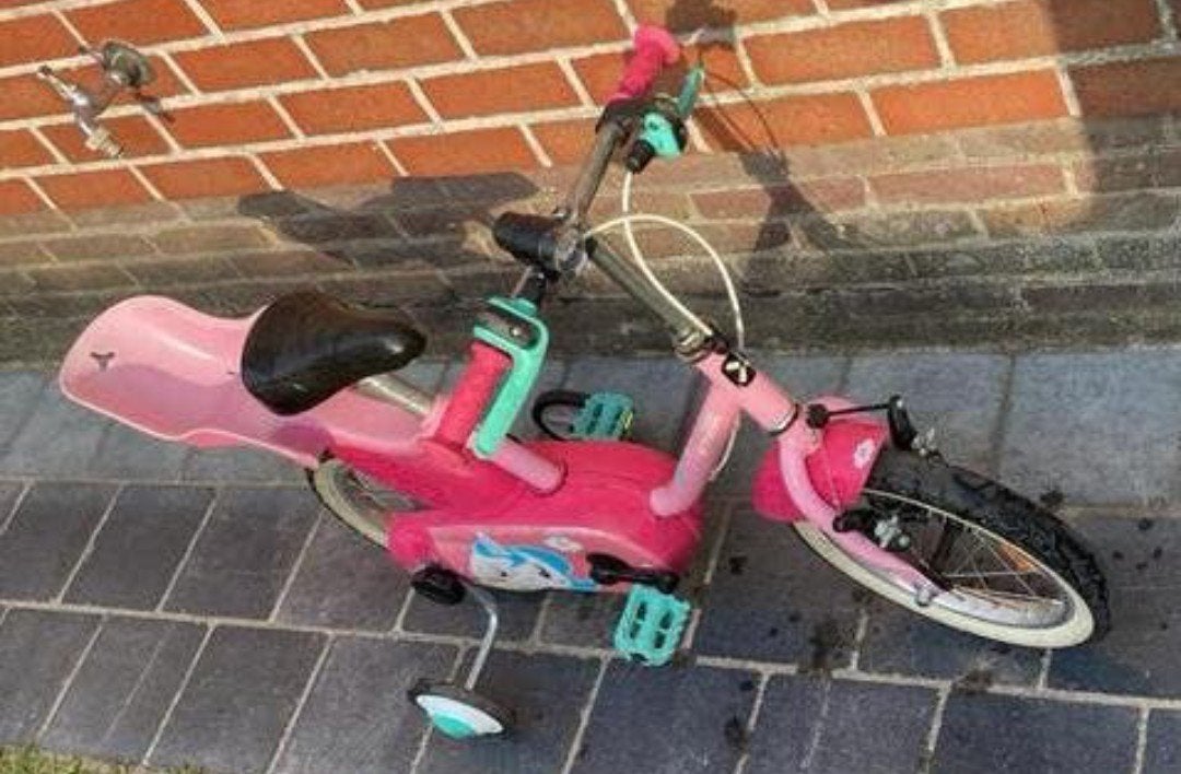 B'Twin Unicorn 500 - 14 inch (3 tot 4.5 jaar), Fietsen en Brommers, Ophalen, Velgrem, Btwin Decathlon, Minder dan 16 inch